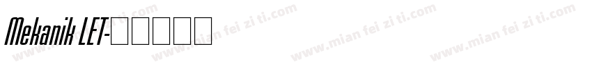Mekanik LET字体转换
